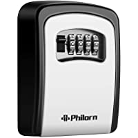 Philorn Caja Fuerte Llaves- Cajas Fuerte | Código Reiniciable - Resistente al Clima - Montado en la Pared o Puerta…